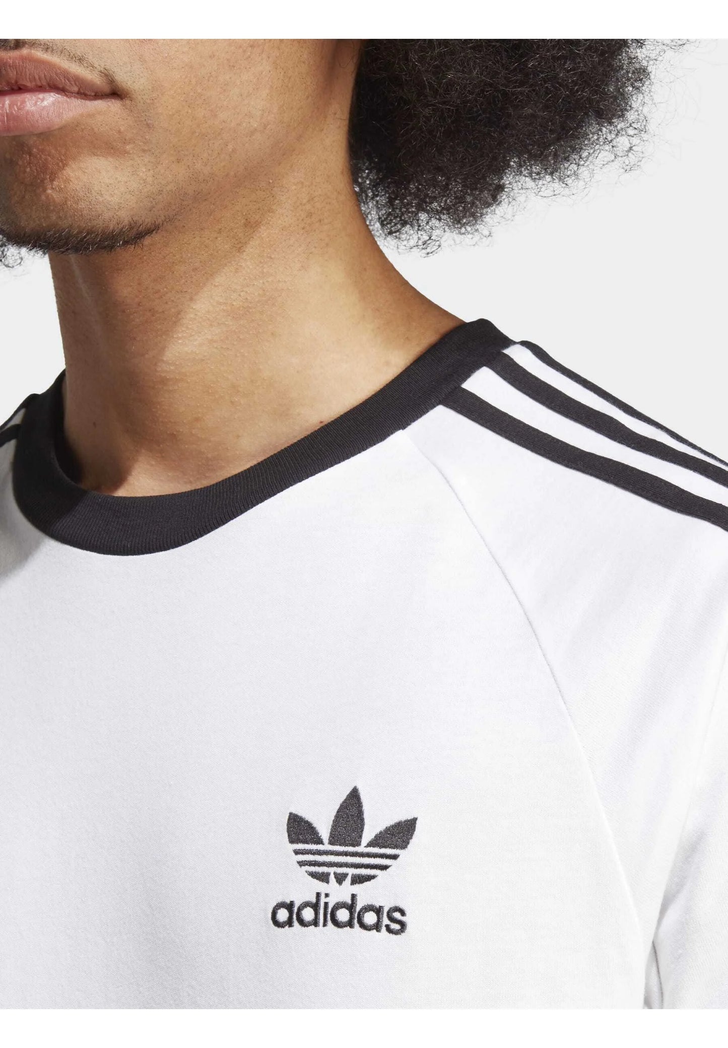 T-shirt adicolor 3 stripes Bianca