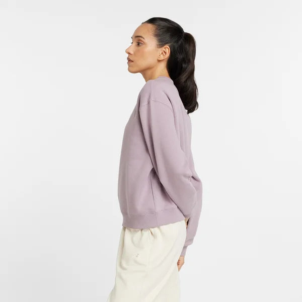 Felpa New Balance Fleece Crew Lilla