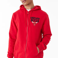 Felpa con cappuccio e zip Chicago Bulls.