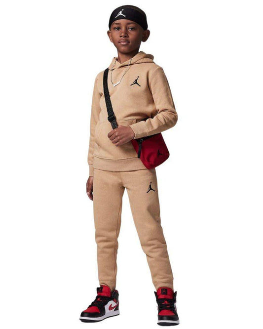 TUTA JDN MJ ESSENTIALS FLEECE PULLOVER SET NIKE JORDAN BAMBINO
