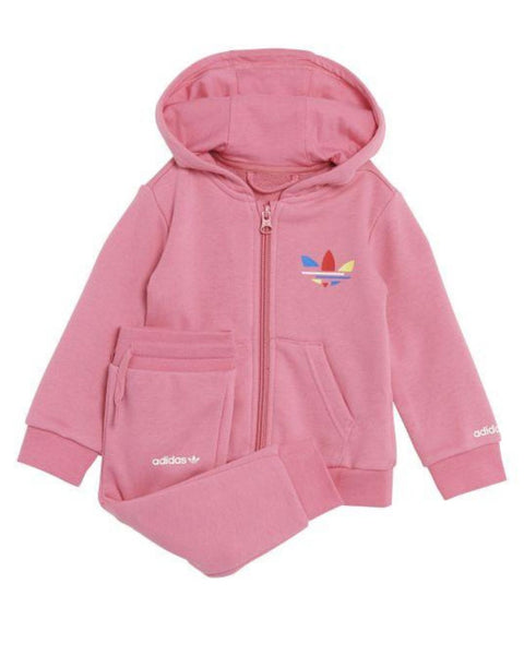 Hoodie Set Adidas  fz rosa