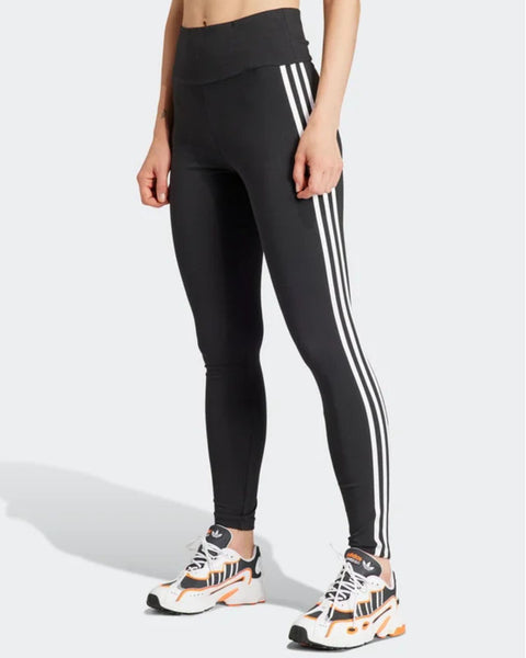 Leggings 3-Stripes Nero Slim Fit