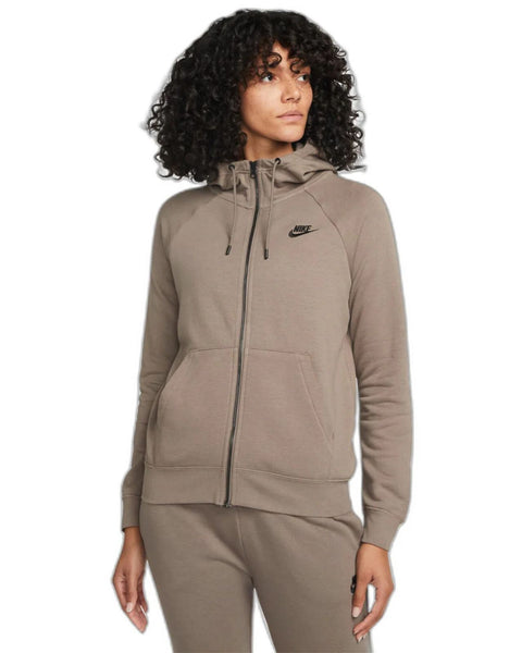 Nike Sportswear Essential Felpa da donna in pile con cappuccio e zip