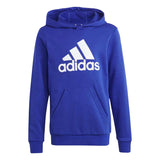 adidas - Felpa con cappuccio in cotone essenziale con logo grande per bambini