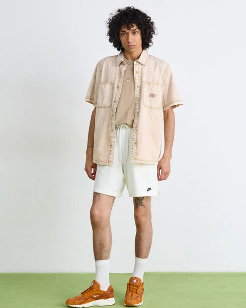 Pantaloncini Nike Club French Terry bianchi