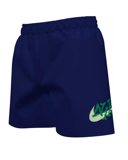 Pantaloncini da nuoto Nike Nk B Scribble 4'' Volley Short Blu