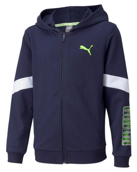 Puma felpa da ragazzo Active Sport Full Zip