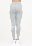 Leggings grigio da donna con stampa logo