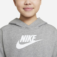 Felpa da ragazza con cappuccio Nike Club